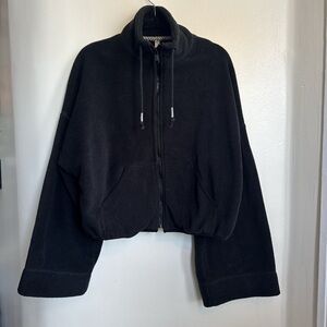 FP Movement by Free People Black fleece cropped Jacket